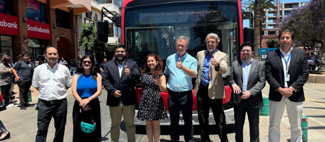 Foto hito buses eléctricos Ovalle