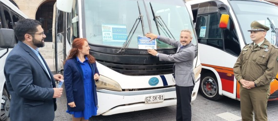 Foto transporte gratuito Elecciones 2025