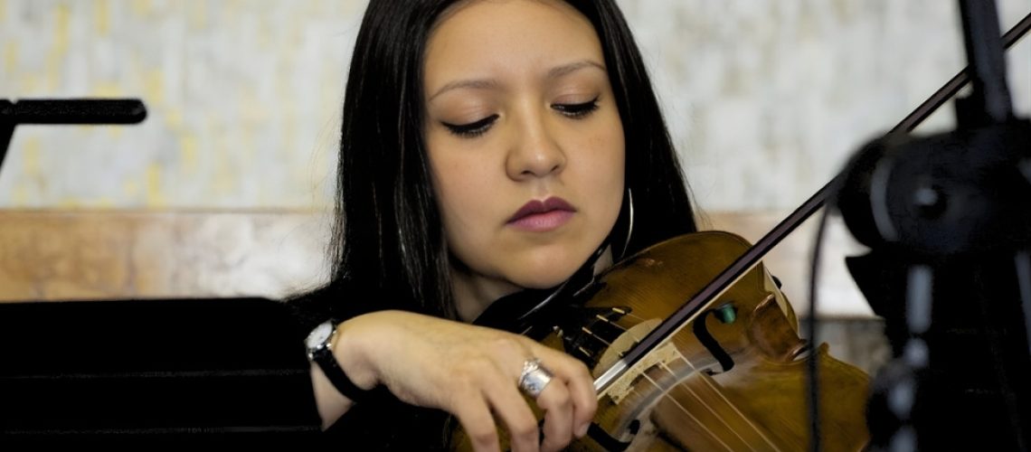 Natalia Carrillo del cuarteto chiloé