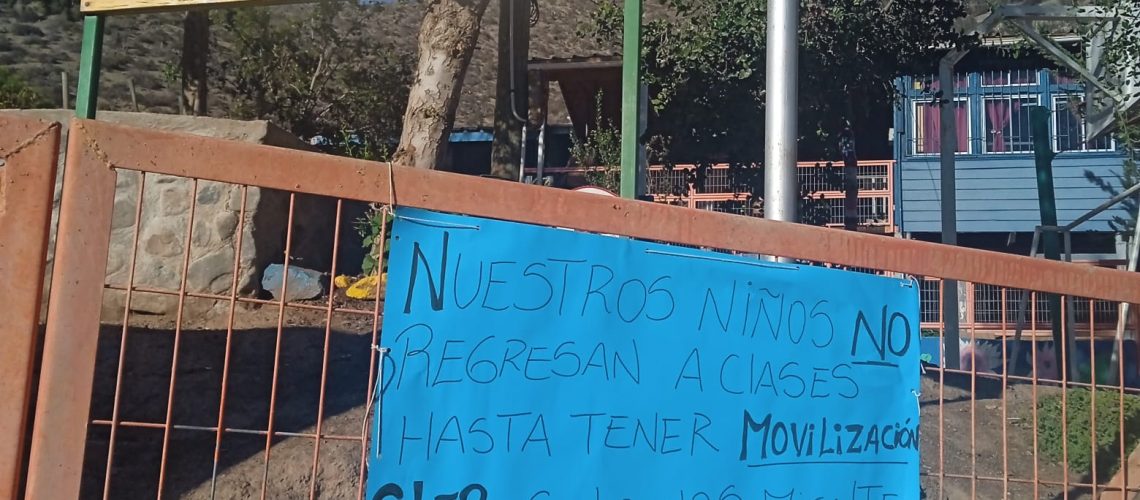 escuela maitencillo protesta